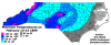 February 13-14 1899 NC Minimum Temperatures.png