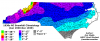 NC Snowfall Climatology Jan 1930-Dec 1939 Map.png