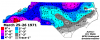 March 25-26 1971 NC Snow map.png