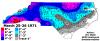 March 25-26 1971 NC Snow map.png