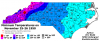 November 25-26 1950 NC Minimum Temperatures.png