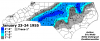 January 23-24 1955 NC Snowmap.png
