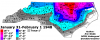 January 31-February 1 1948 NC Snow map.png